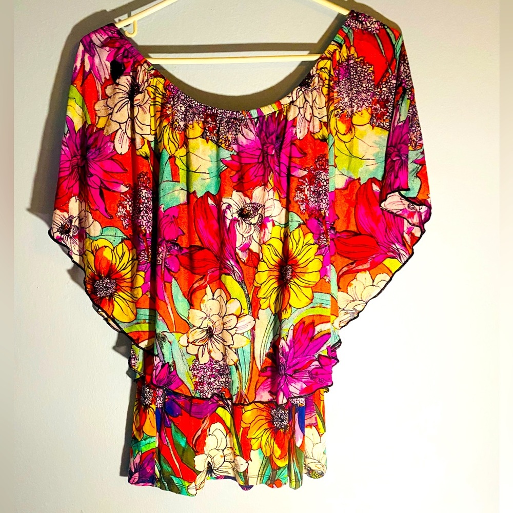 Bright Floral Blouse